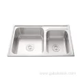 Easy to clean Stainless Two Bowl Kitchen Sink